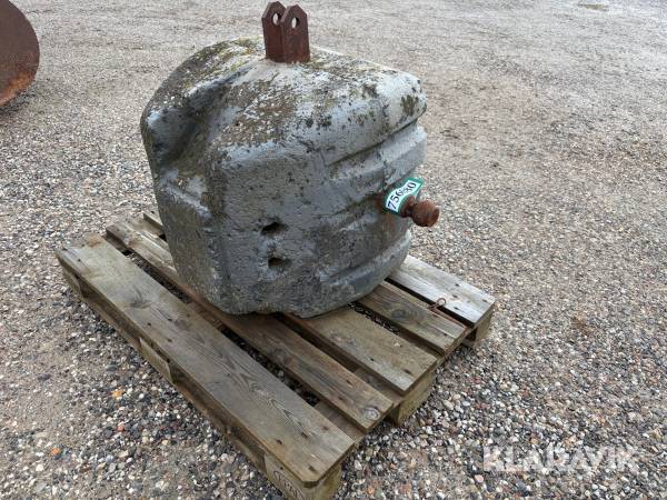 Front vægtklods 3 punkt 600kg