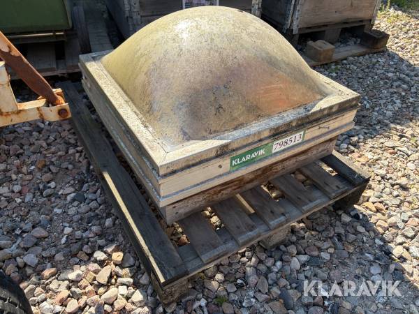 Ovenlyskuppel JET Domex Acryllys 2-lags klar hvælvet, 1 Styk