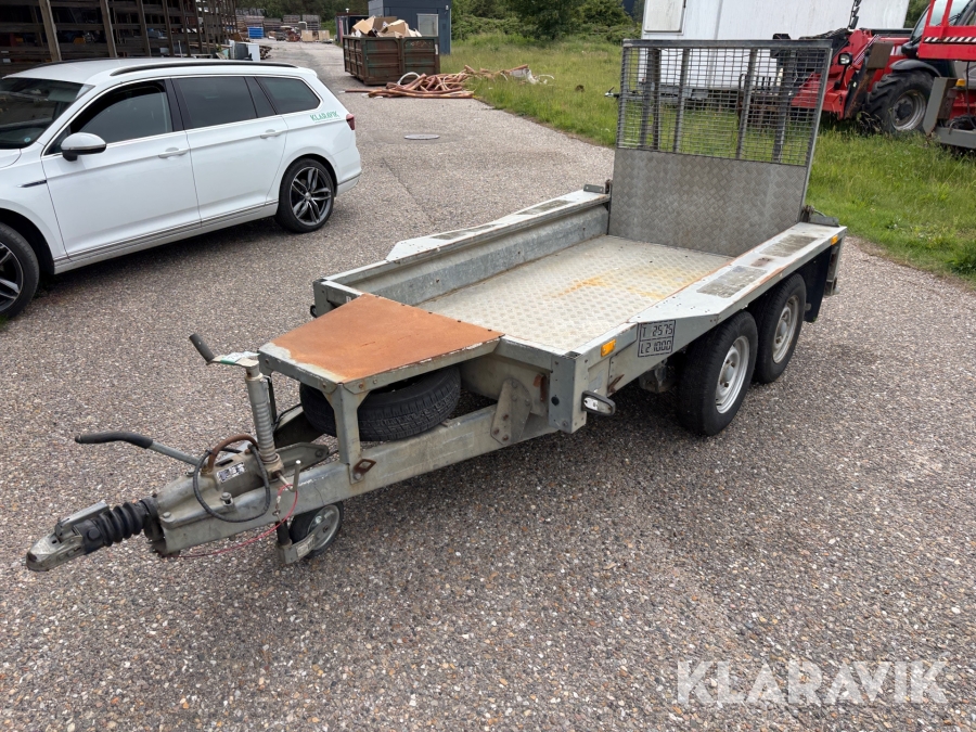 Maskintrailer Ifor Williams 2575kg - med bremser