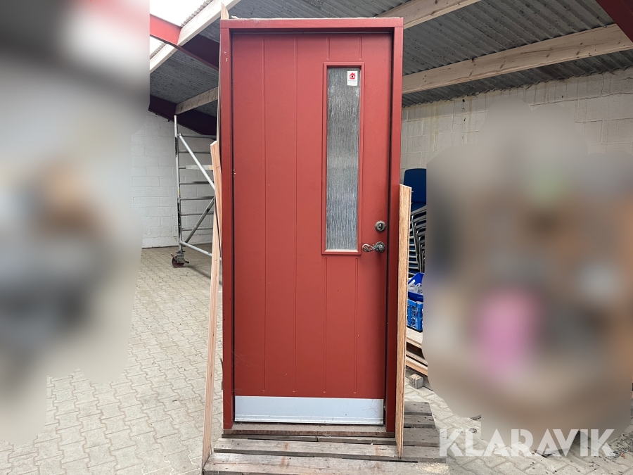 Yderdør med sideparti