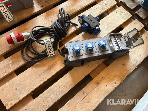 Transportabel byggestrømstavle og strømfordeler Legrand