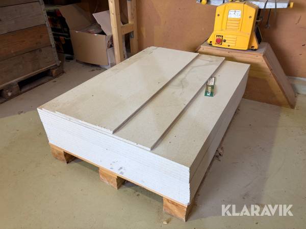 Fibergipsplader 15 mm 16 styk