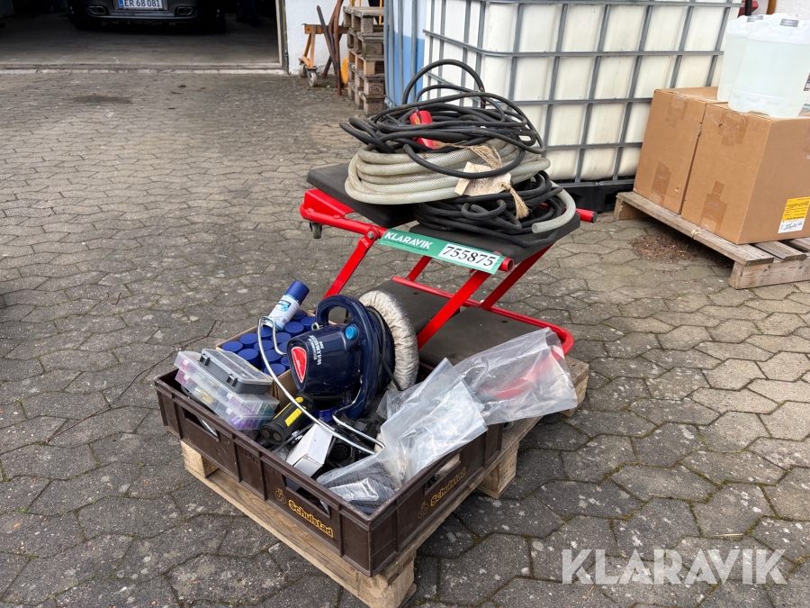 Aircondition rens - værkstedsstol - polermaskine blandet lot