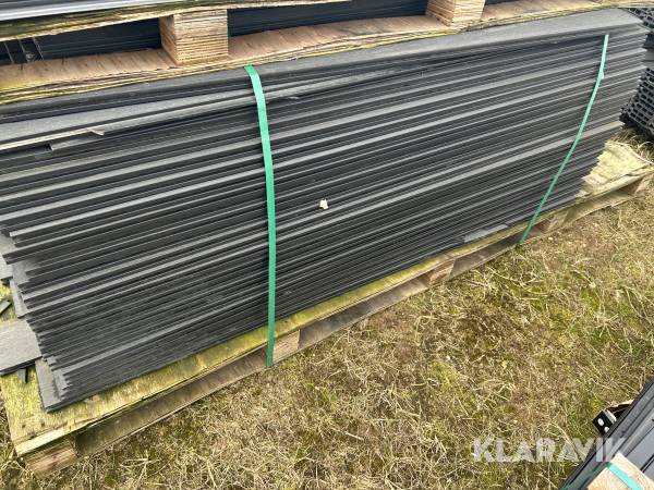 Kompositprofiler Kirkedal fer og not sort 2 sortering cirka 140 styk