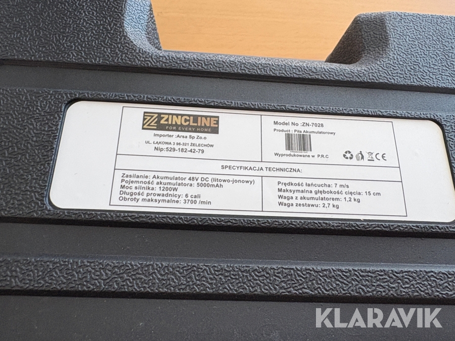 Håndkædesav Zincline ZN-7028, 2 Styk