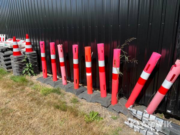 Afspærringsmaterialer blandet lot