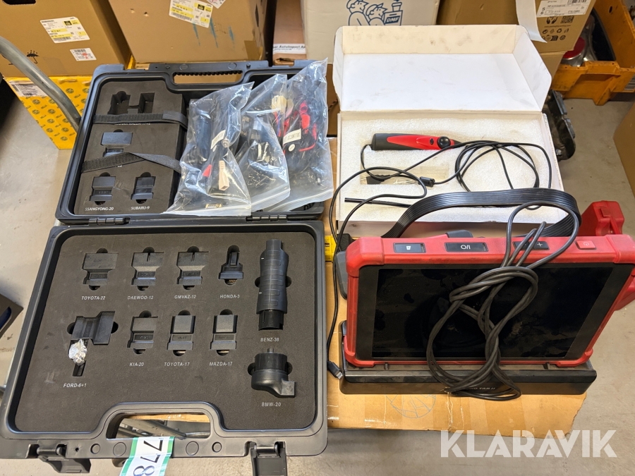 Diagnosesæt med scop og adaptere Launch X-431 EURO TAB II