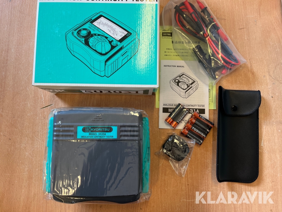 Isolationstester Kyoritsu 3131A belyst display