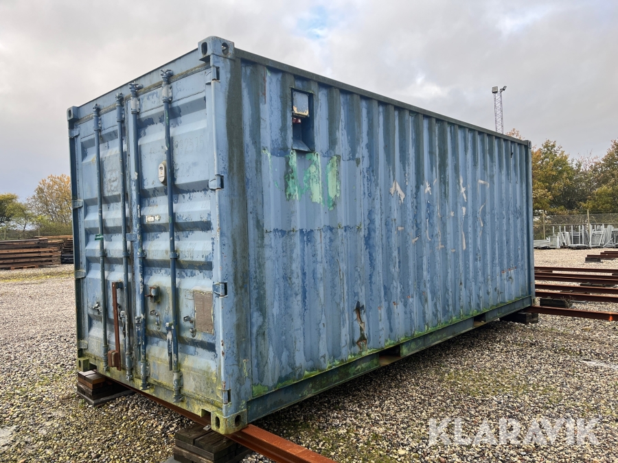 Container 20 fod M Låsebom udbygning i enden