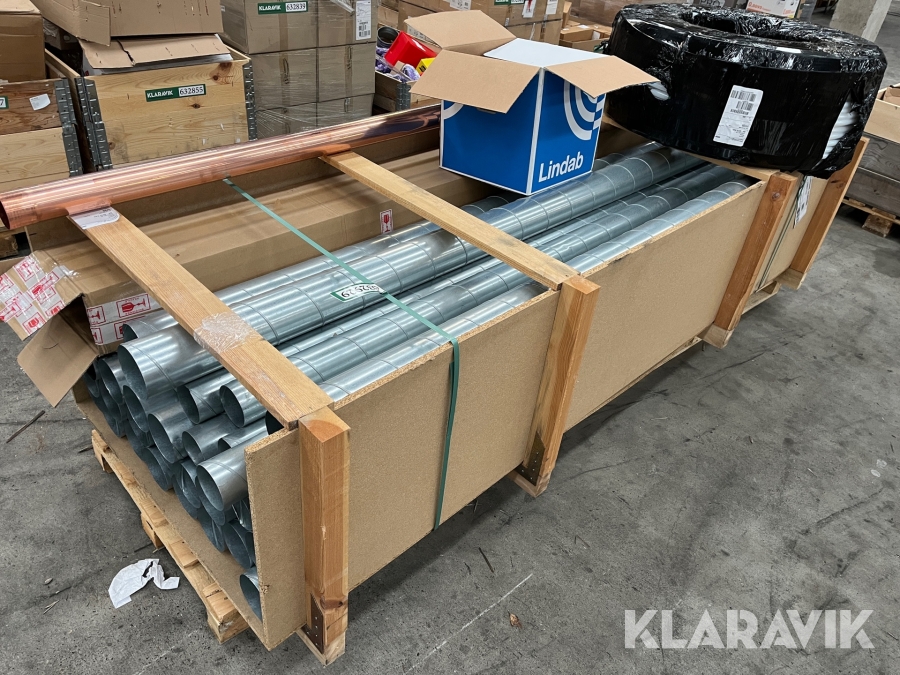 Lot - ventilationsrør, kobberrør, pex rør