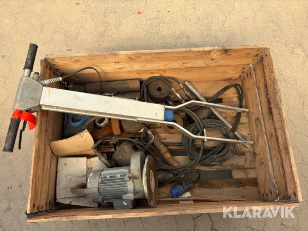 Gulvsliber, værktøj, hydraulik cylinder Weber 8331 blandet lot