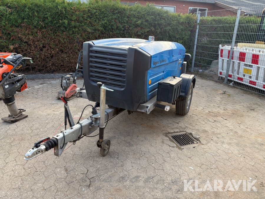 Kabeltrækspil Bagela KW 3000 på trailer med 32 kabel- og wireføringsruller