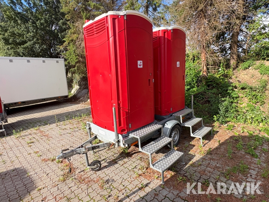 Dobbelt toilet trailer Stema F 7515
