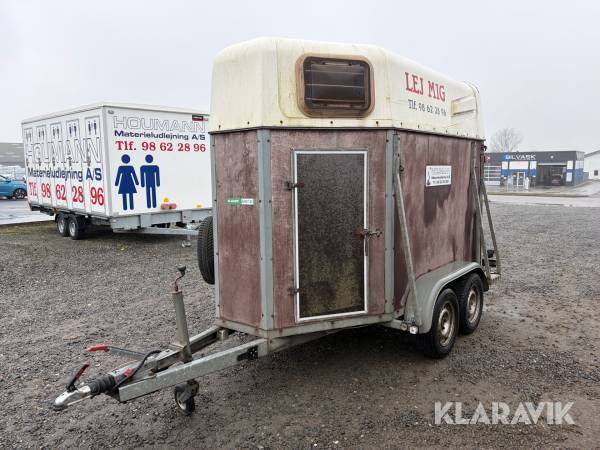 Hestetrailer Selandia Marco 2000kg Boogiehjul