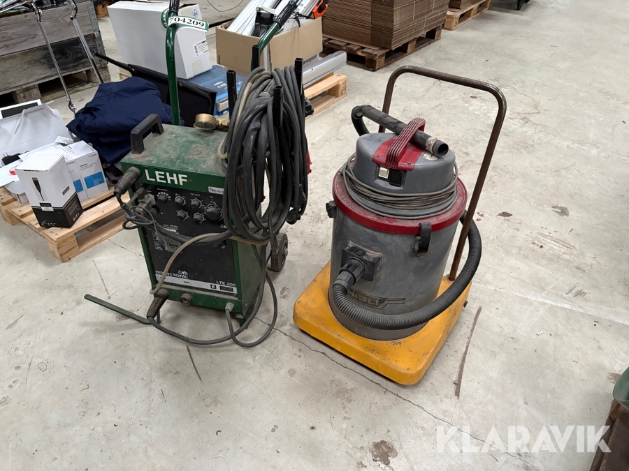 Svejsemaskine og støvsuger Migatronic