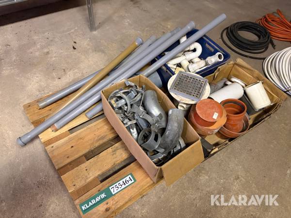 Rør, vandlåse og riste - blandet lot