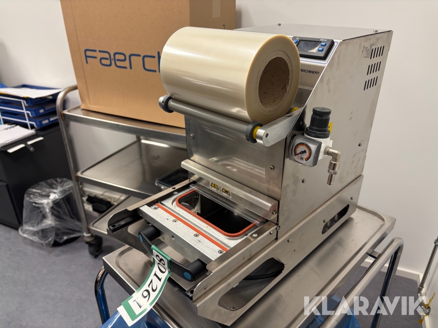 Bakke-/traysealer Techpa Machinery TM 20E med folierulle