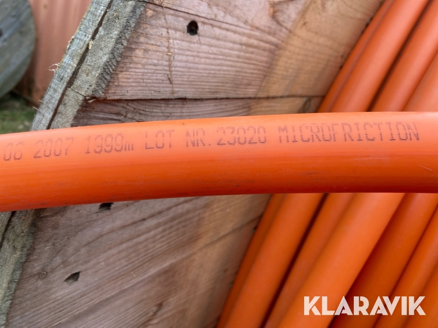 Fiber tomrør DANTEX 6 x 10 mm 2000 meter, Aabenraa, Klaravik