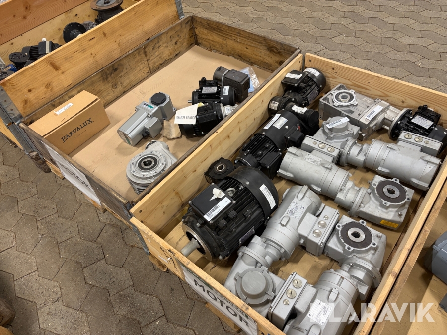 Elmotorer og gearmotorer/gearkasser 2 paller