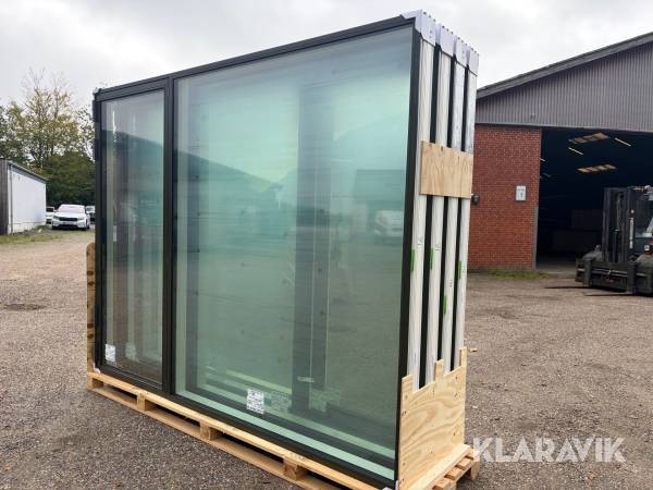 Træ/alu vinduer Kastrup Ral 6006 gråoliven 4 styk