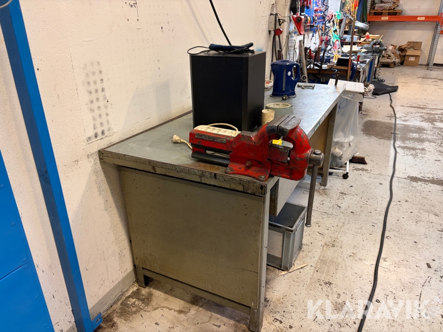 Filbænk med skruestik