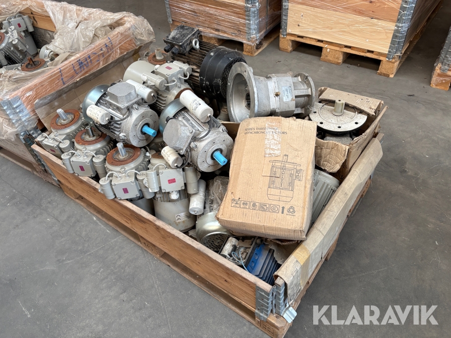 Diverse elmotorer cirka 24 styk