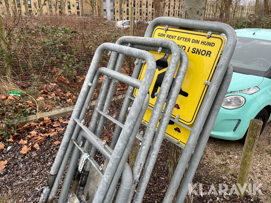 Skilte/galger Galvaniseret 7 styk