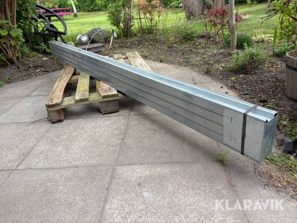 Stålreglar / stolper 8 styk