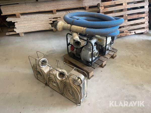 Vandpumpe med Honda motor GX160