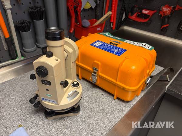 Landmålerudstyr Pts Bc-8 400g med trefod og målestok