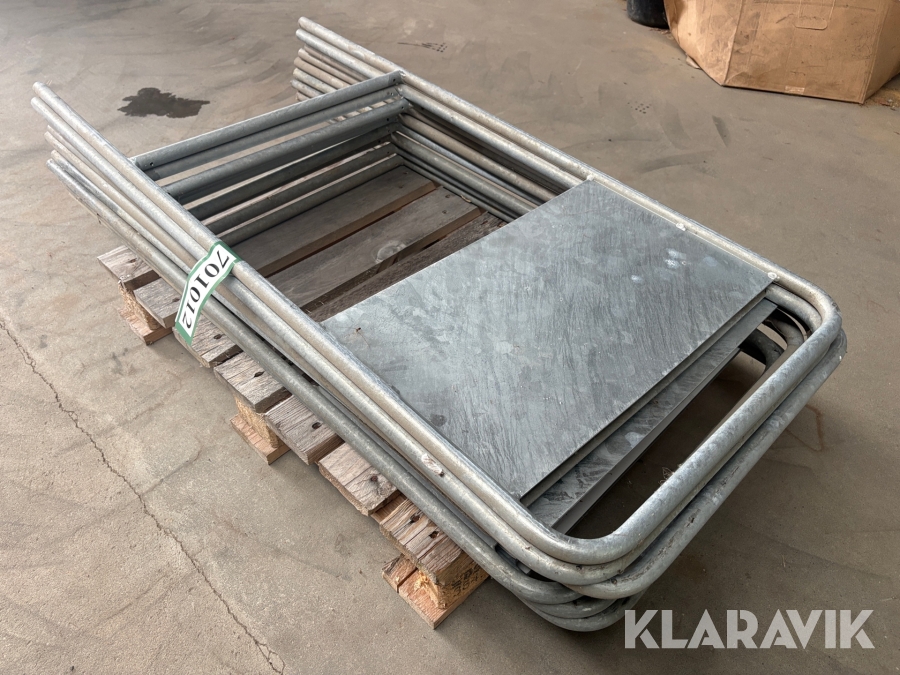 Byggepladsskilte 1/2 tommer, fuld galvaniseret - 9 styks