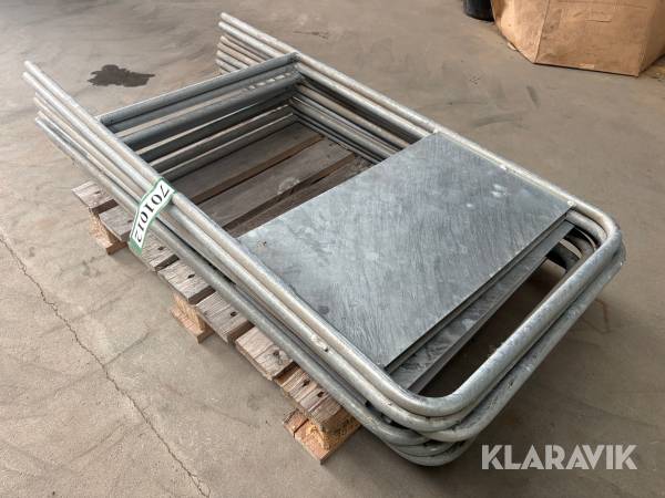 Byggepladsskilte 1/2 tommer, fuld galvaniseret - 9 styks