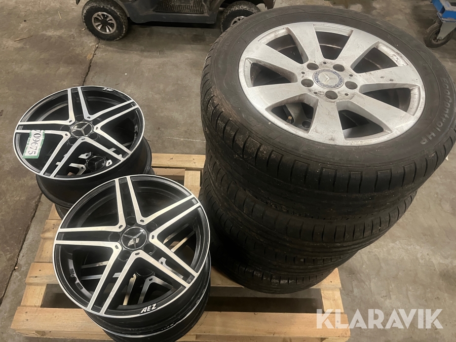 Alufælge Mercedes 2 sæt (8 styk)