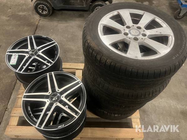 Alufælge Mercedes 2 sæt (8 styk)