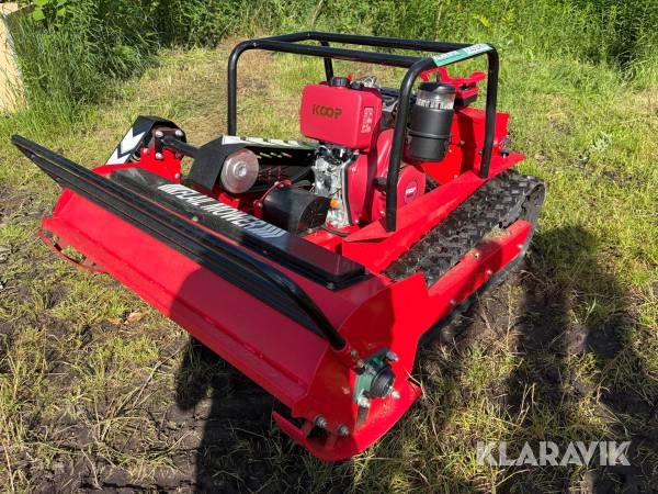 Fjernstyret slagleklipper Bully 120 diesel