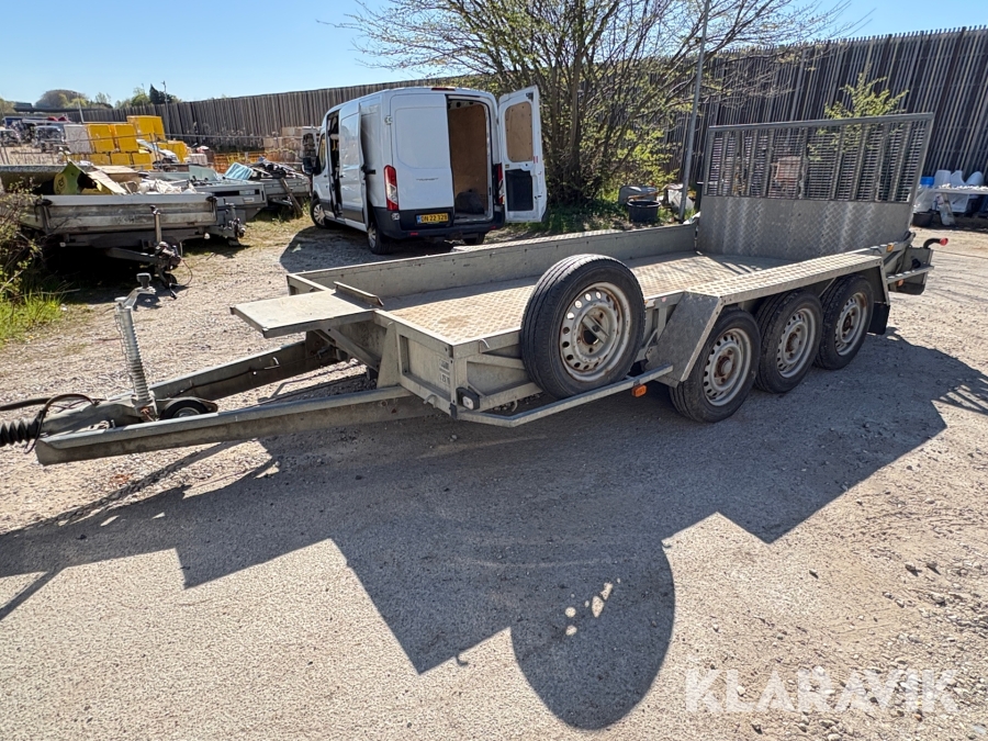 Maskintrailer 3 akslet Ifor Williams GP147-3 3500kg