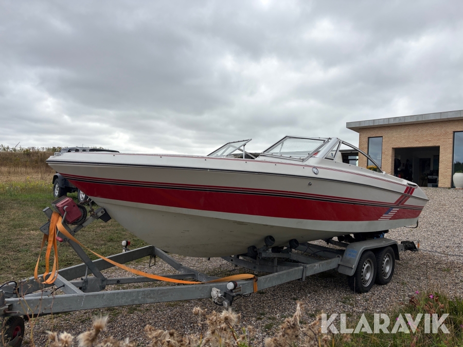 Båd med trailer Larson DC-190 mercruiser v8