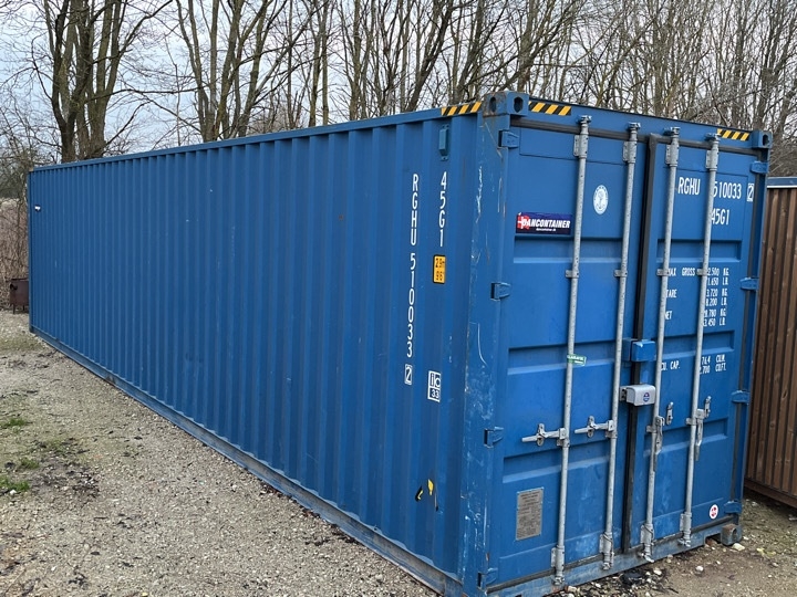 40 fods high cube container