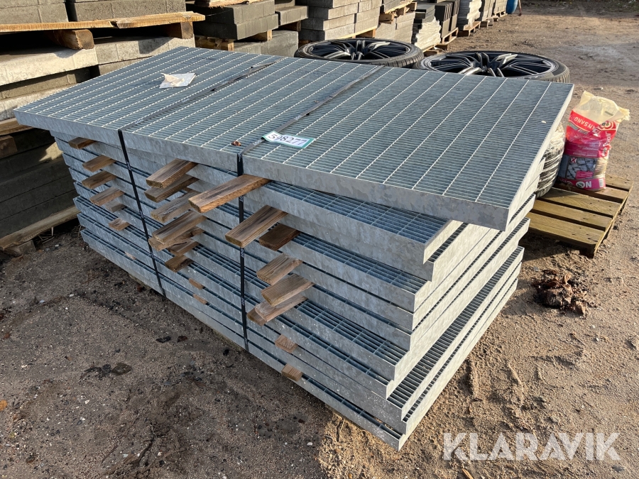 Elefantriste Galvaniseret 80x160x5 cm