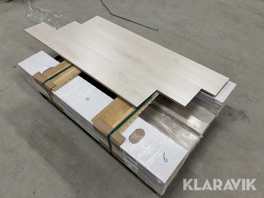 Laminatgulv Haro Oak Alta Cream White 15,8m2