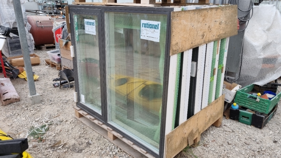 5 stk nye vinduer Træ/Alu