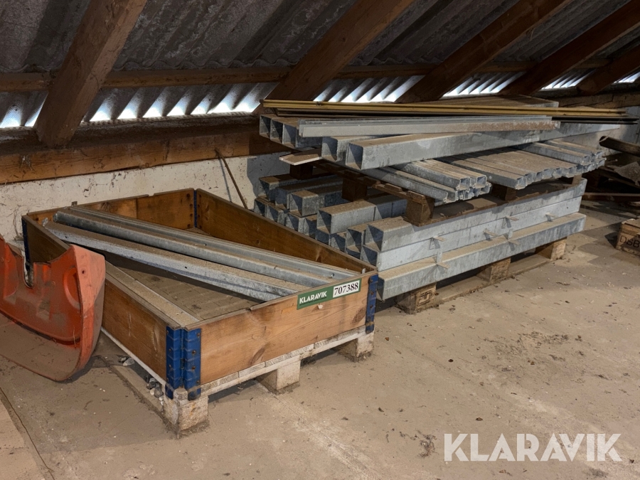 Hegnsstolper Galvaniseret til dobbelt klinkprofiler