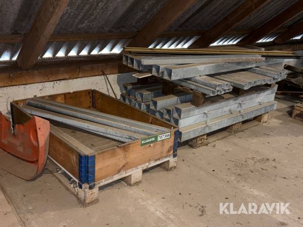 Hegnsstolper Galvaniseret til dobbelt klinkprofiler