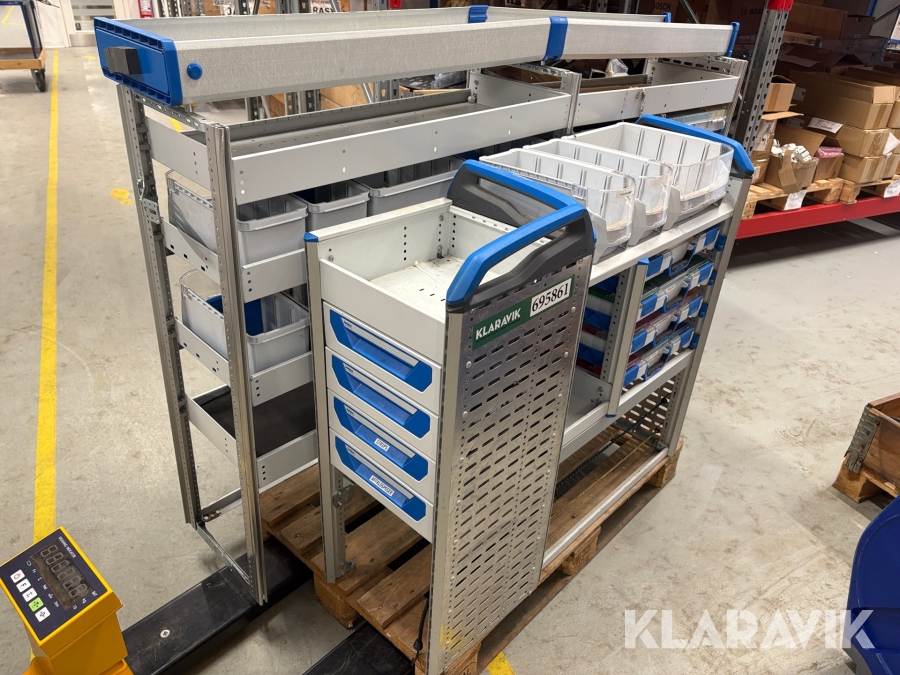 Inventar til kassebil Sortimo