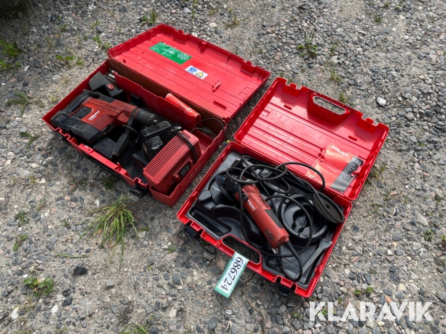 Borehammer og vinkelsliber Hilti TE 5 A/DAG 125-S