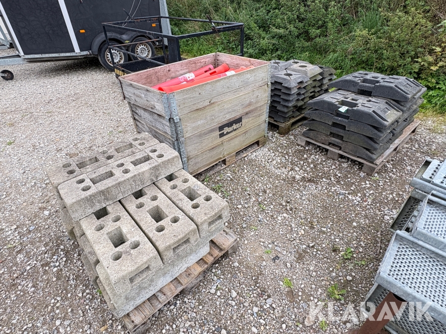 Skiltefødder 4 paller