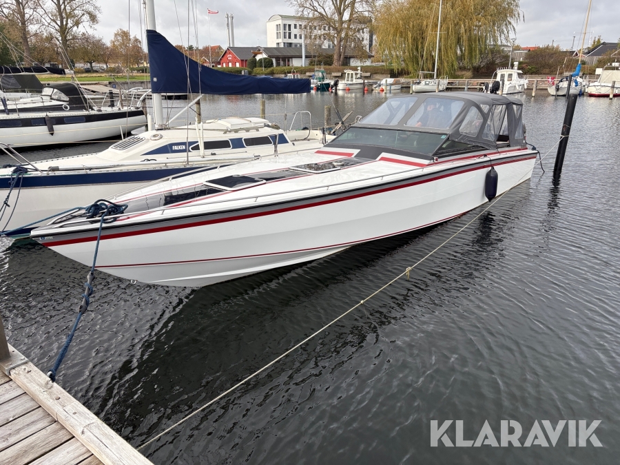 Speedbåd Welcraft med bådstativ 