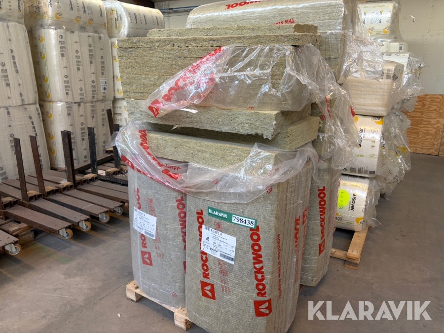 Isoleringsbatts Rockwool Flexibatts 34 6 hele pakker + 8 løse batts
