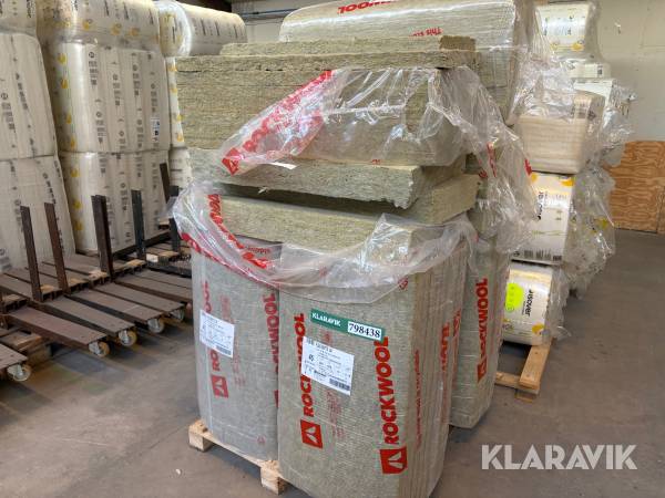 Isoleringsbatts Rockwool Flexibatts 34 6 hele pakker + 8 løse batts