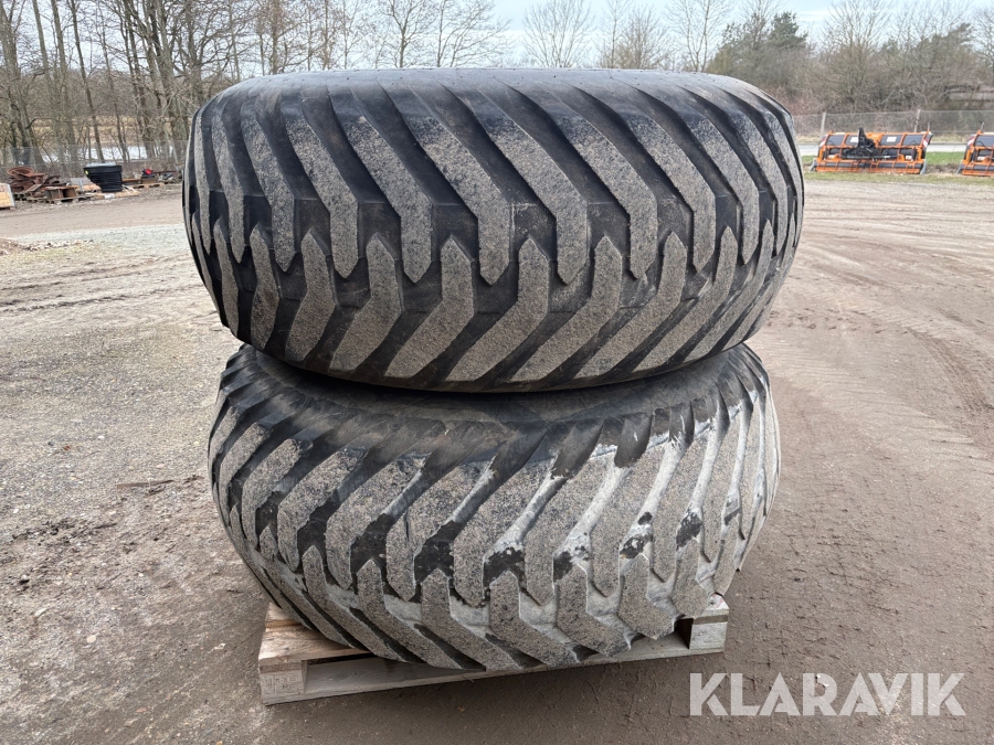 Dæk med fælge Trelleborg Twin 404 græs 2 styk